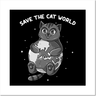 Cat Save The Earth Posters and Art